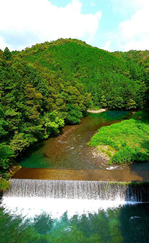 日本一の清流、四万十川。