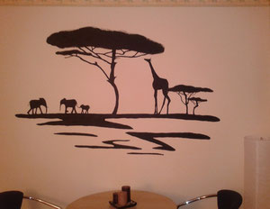 Afrika (Acryl auf Zimmerwand) 2011