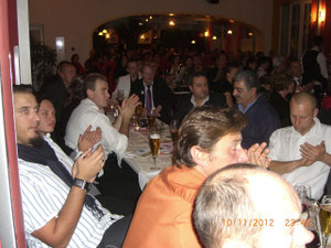 Abends dann beim Jubiläum....