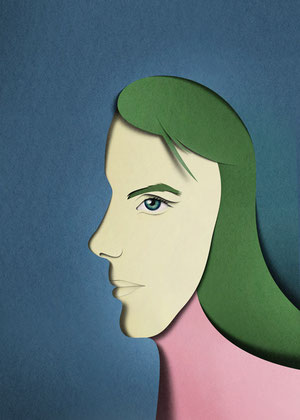 Portraits with profile-paper art-25