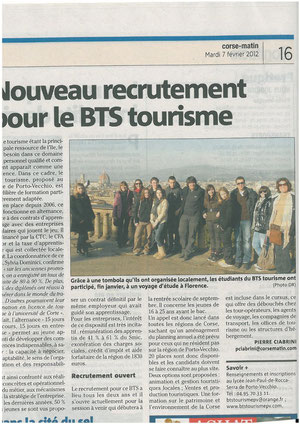 Corse-Matin 07/02/2012