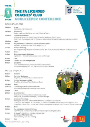The FA goalkeeper conference