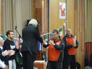 Alex receiving 7th Degree Black Belt