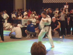 Isabelle Leggett in the Kata competition