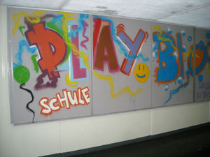 Graffity Kunst mit den Hauptschulen Singen