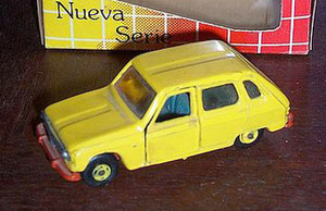 Un modelo antiguo, reproducido en la última edición de Agutí. Se trata del Renault 6 de Guisval. Calculamos que, junto con el Morris 1100 y Seat 124 Berlina, deben ser de los más complicados de encontrar. (Foto Diego E)