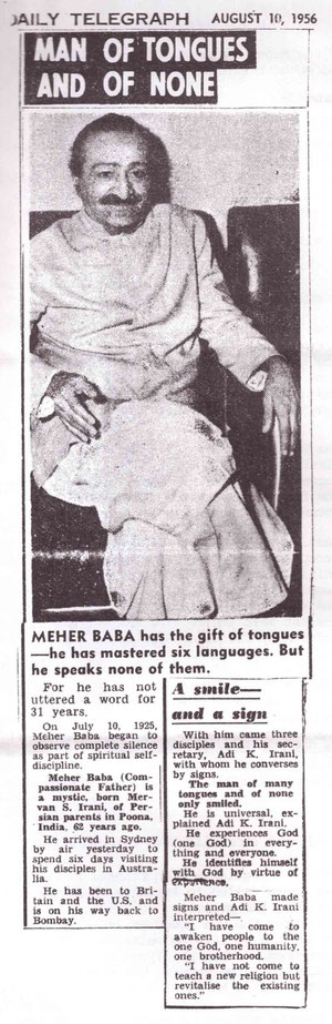 Meher Coutesy of ; Baba Australia newsletter - Oct.1984, p7