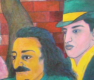 Detail of painting, 1985