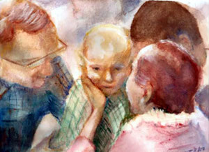 Baba with Frank & George Eaton