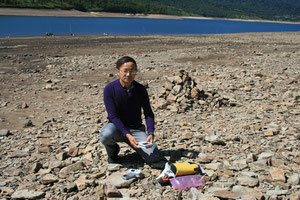 2009/8/30 60歳で自然科学地理風水師の修行 野反湖で放射線・マイナスイオン・磁場測定~国内外で大地測定