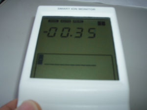 2011/2/5 冬期間のマイナスイオンは350個と春~秋期間の半分以下と極端に少ない。物故者の多い月でもある。今年は毎月、同一地点で観測して公表します。