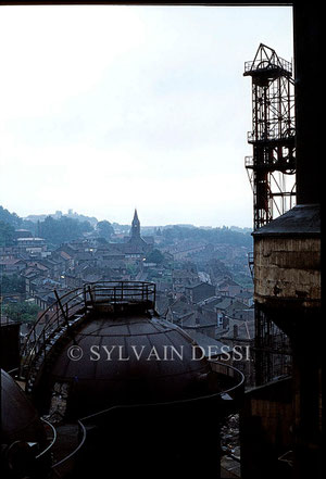 Vue de la cité ouvrière de Gouraincourt 1980