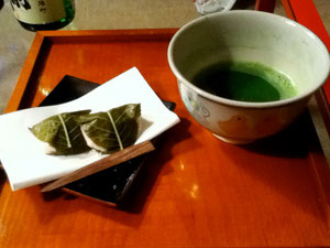 〆はお抹茶