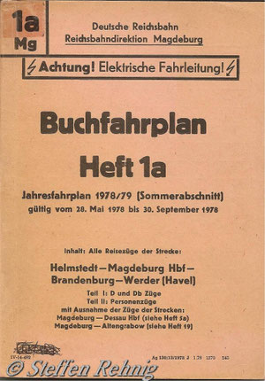 Buchfahrplan der Deutschen Reichsbahn