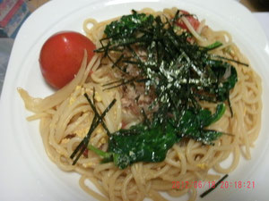 パスタを盛ってみましたw