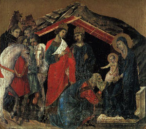 Adoración de los Magos, Duccio de Buoninsegna