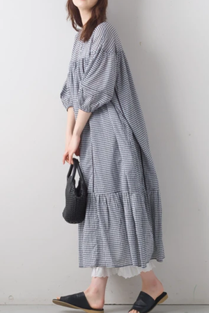 涼しい薄手の綿のワンピース  9790円→ 3880円(税込)