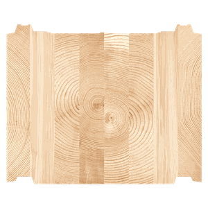 Holzhaus bauen mit Schwindungsfreien Lamellenbalken 268x220 mm