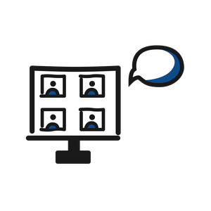 Online-Mediation Zeichnung