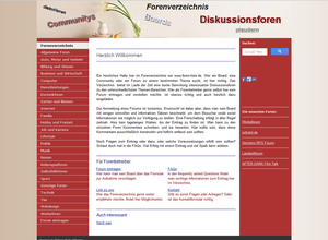 Foren-Liste für Diskussionsforen und Communitys