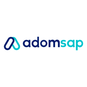 Logo de la coopérative Adomsap, entretien de jardin par service à la personne, partenaire de l'entreprise Sylva Jardins Paysages.