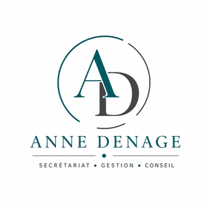 Logo Anne Denage - Assistante administrative indépendante spécialisée en secrétariat, gestion administrative et conseil pour entreprises à Bayeux, Caen et dans le Calvados.