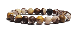 Bracelet en Jaspe zèbre