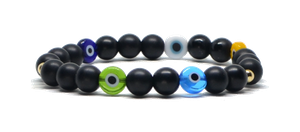 Bracelet noir oeil du mal