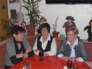 v. l. Birgit, Rosemarie und Renate