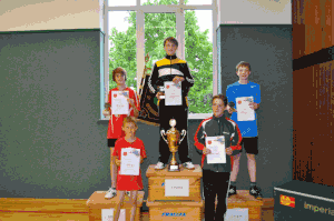Von hinten Links: Alexander gräf, Lucas Bauermeister, Lukas Seel Von vorne Links: Jonas Gräf und Max Gabriel