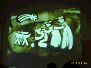 Sand Painting live gemalt von Jeremy Stenger