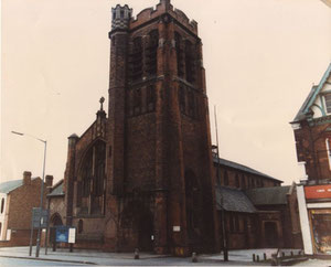 St Agnes Church, now demolished. Photograph kindly supplied by The Cotteridge Church. 