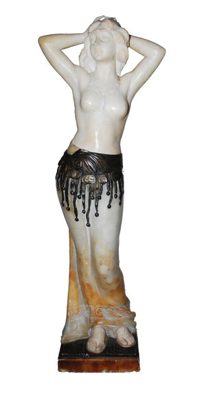 A big alabaster figure, Art Déco Wiesbaden Regine Schmitz-Avila