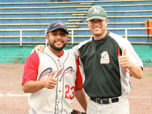 Julio & Coach Dillard from this past summer's AIA baseball tour in Mexico