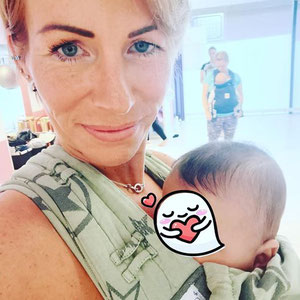 Foto Kagatrainerin Claudia mit ihren Zwillingen