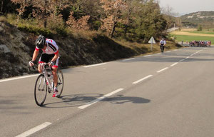 Fabien vien d'attaquer dans la bosse