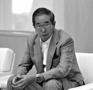 尖閣諸島問題について語る石原都知事=写真撮影はベルテールメディア・出井重忠