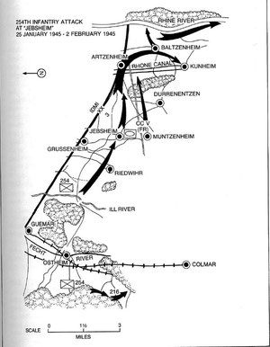 Map courtesy Fred Clinton of www.63rdinfdiv.com