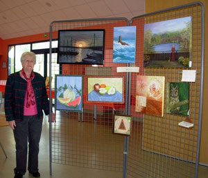 expo 2014 de Compainville (Mado et ses peintures à l'huiles fines)