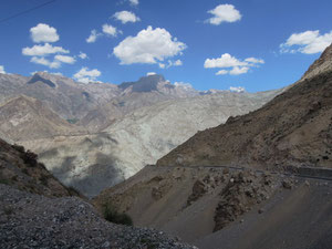 Tajik Maountainrange on my way to Dushanbe