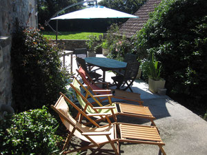 Prolongement de la terrasse.