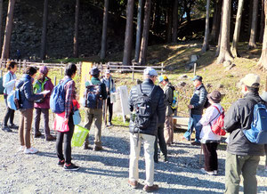 石垣山城東登口