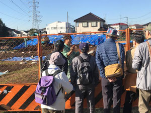 発掘担当者による現地解説