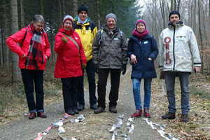 Das Team Grün, hier noch in der Findungsphase nach dem ersten Spiel.