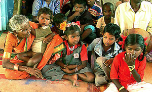 Irular children in Balwadi (pre-school).
