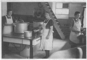 Küche der EGO in den 1950er Jahren