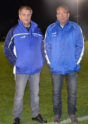 Die ehemaligen Trainer von links nach rechts Stefan Grunder und Rolf Zuppinger