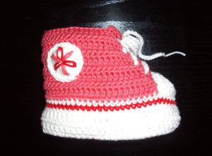 zapatilla de crochet