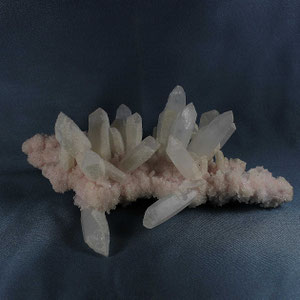 Quartz on Rhodochrosite Cavnic Romania