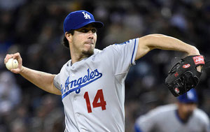Dan Haren, il pitcher dei Dodgers sta lanciando con un 2.04 ERA (foto da MLB.com)